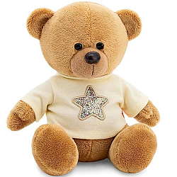 Мягкая игрушка «Медведь Топтыжкин», звезда, цвет коричневый, 17 см