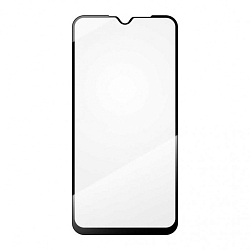 Противоударное стекло NONAME для Xiaomi Redmi 9 черная рамка, бумажная упаковка