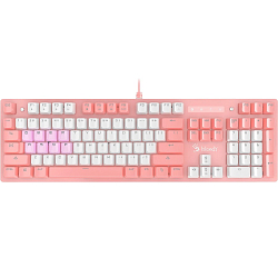 Клавиатура A4TECH Bloody B800 Dual Color розовый/белый, механическая