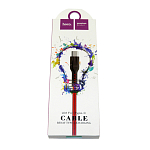 Кабель USB <--> Lightning/Type-C/microUSB  1.0м HOCO U31 Benay в переплёте, красный
