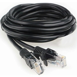 Патч-корд 3.0м ГАРНИЗОН PC-UTP-5e-3-BK кат.5e, черный, литой, многожильный