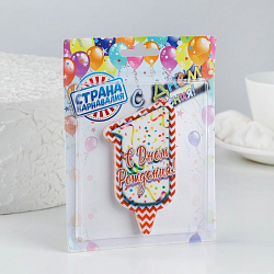 Свеча для торта цифра "1", ГИГАНТ, 10 см 4298412