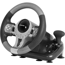Руль DEFENDER FORSAGE GTR 12 кн, рычаг кор пер, USB (64367)
