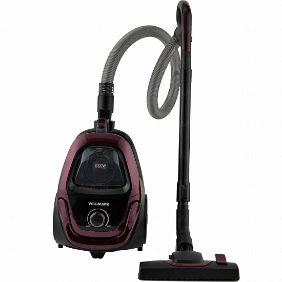 Пылесос WILLMARK VC-2630CYM бордовый