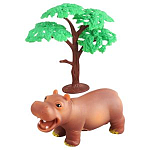 Игровой набор Mioshi Active "Маленькие звери: Бегемот" (9,5х5,5 см, дерево)