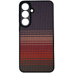 Задняя накладка KEEPHONE KEVILAR VISTA MAGSAFE CARBON ANTISHOCK CASE для Samsung Galaxy S24 SUNSET