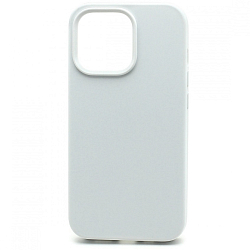 Силиконовый чехол SILICONE CASE для iPhone 13 Pro (полная защита) (009) белый