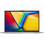 Ноутбук 15.6" Asus VivoBook Go 15 E1504GA N100 8Gb eMMC 256Gb Intel UHD Graphics FHD IPS 42Вт*ч No OS Серебристый E1504GA-BQ527 90NB0ZT1-M00VB0