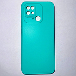 Задняя накладка Мобилис для Xiaomi Redmi 10C 4G, морской зеленый , матовая с защитой камеры