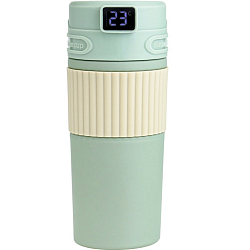 Термокружка, 400 мл, New design, сохраняет тепло 12 ч, термометр, сито 7403271