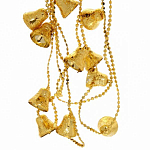 Бусы "Колокольчики", длина 2,7м, цвет - золото арт.104001