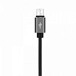 Кабель USB <--> microUSB  1.0м XO NB112 черный (3A)