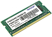 Оперативная память DDR3 4Gb PATRIOT SO-DIMM PSD34G1600L81S (PC3-12800, 1600MHz, 1.35V)