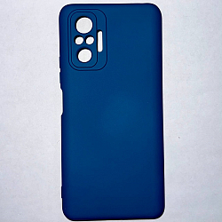 Силиконовый чехол NANO для Xiaomi Redmi Note 10 Pro (Темно-синий)