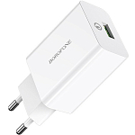 Сетевое ЗУ 1Type-C BOROFONE BA21A, Pro Long, белый, кабель Lightning-Type-C, PD20W