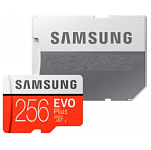 Micro SD 256Gb Samsung Class 10 Evo Plus U3 (R/W 130 MB/s) + адаптер SD (MB-MC256KA/EU)