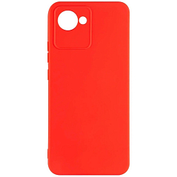Силиконовый чехол SILICONE CASE для Realme C30 красный