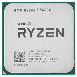 Процессор AMD Ryzen 5 5600G 6C/12T (4.4GHz, 19MB,65W,AM4) box with Wraith Stealth Cooler and Radeon Graphics