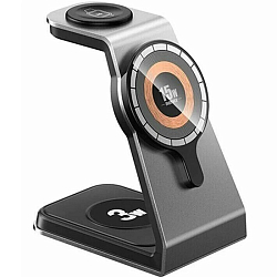 Беспроводное ЗУ REMAX RP-W85, серый, 20.5W, 3в1