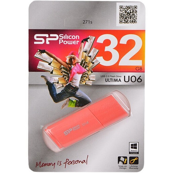 USB 32Gb Silicon Power Ultima U06 Pink