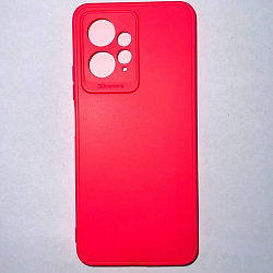 Задняя накладка Мобилис для Xiaomi Redmi Note 12 (4G), фуксия , матовая с защитой камеры