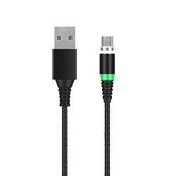 Кабель USB microUSB 1.0м SMARTBUY (iK-10mt-2) черный, магнитный наконечник