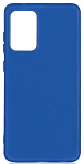 Силиконовый чехол DF для Samsung Galaxy A72 (4G/5G) DF sOriginal-28 (blue) с микрофиброй 