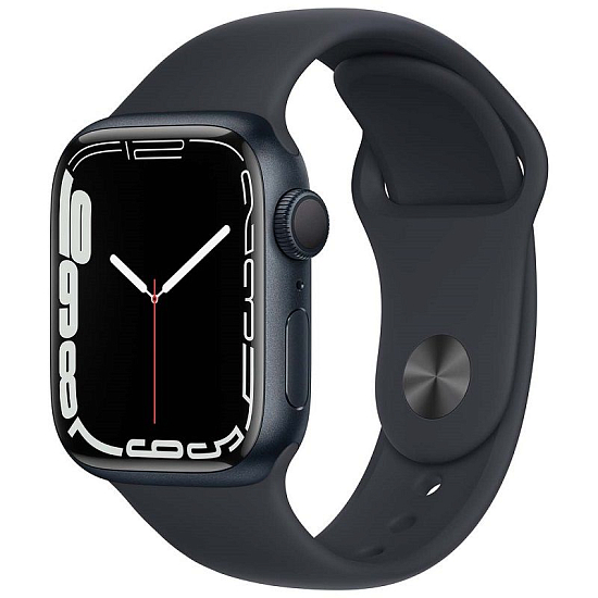 Часы Apple Watch Series 7 GPS, 41 мм, (MKMX3) Midnight, Sport Band (LL)