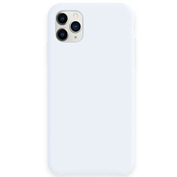 Задняя накладка SILICONE CASE для iPhone 11 Pro Max св. голубой