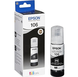 Чернила Epson 106BK C13T00R140 черный (70мл) для Epson L7160/7180