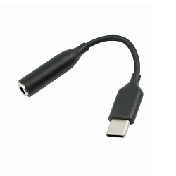 Переходник Jack 3.5 >--> Type-C VIXION AD26 черный