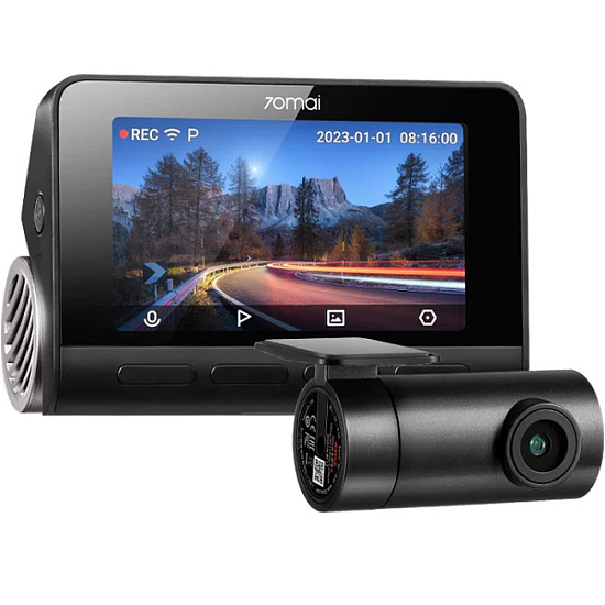 Видеорегистратор 70Mai Dash Cam 4K HDR A810 + Rear Cam Se (A810-2) (Black)
