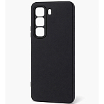 Задняя накладка ZIBELINO Soft Matte для Infinix Hot 50 4G (черный) с микрофиброй