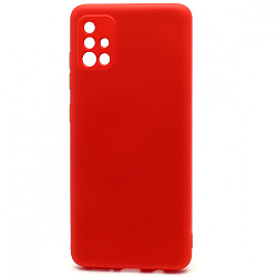 Задняя накладка  Silicone Case NEW ERA для Samsung Galaxy A51 красный