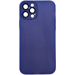Задняя накладка NONAME для iPhone 12 Pro матовый, фиолетовый, с защитой камеры