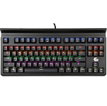 Клавиатура GEMBIRD KB-G520L, черная, 87кл, Rainbow, синие свитчи