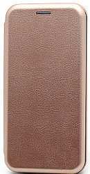 Чехол футляр-книга NONAME для HUAWEI P Smart Plus/Nova 3i, PREMIUM, экокожа, розовое золото, в техпаке