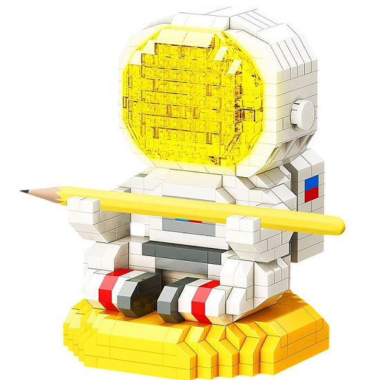 Конструктор-ночник Mini Blocks, «Космонавт», 634 детали