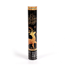 Новогодняя пневматическая хлопушка «С Новым Годом», олень, фольга-серпантин, 30 см 3249048