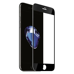 Противоударное стекло 10D NONAME для iPhone 6/6S Plus (5.5) матовое, чёрное, полный клей, в техпаке