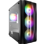 Корпус 1STPLAYER FIREBASE X3-M Black mATX X3-M-BK-4F1