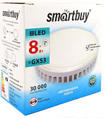 Лампа светодиодная SMARTBUY GX53 8W/4000K/GX53 (Tablet, белый свет) (1/10/50)