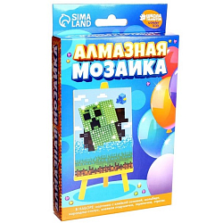 Алмазная мозаика для детей «Пиксели» 10х15 см