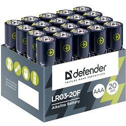 Элемент питания DEFENDER LR03 Box-20 (20/100), (арт.56004)
