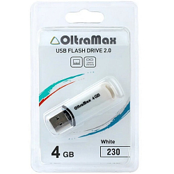 USB  4Gb OltraMax 230 белый