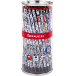 Карандаш чернографитный BRAUBERG "ARMY", 1 шт., HB, корпус ассорти, 181770