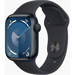 Часы Apple Watch Series 9 GPS, 45 мм, Midnight, Sport Band