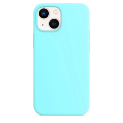 Силиконовый чехол SILICONE CASE для iPhone 13 бирюзовый (21)