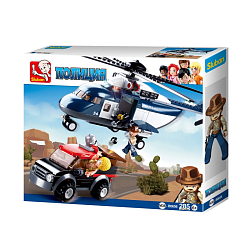 Конструктор SLUBAN "Полиция: Вертолёт-преследователь" (285 дет.)