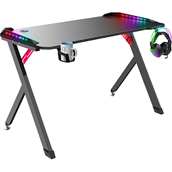 Стол игровой DEFENDER Spirit RGB,подвес круж+гарн.,черн,120